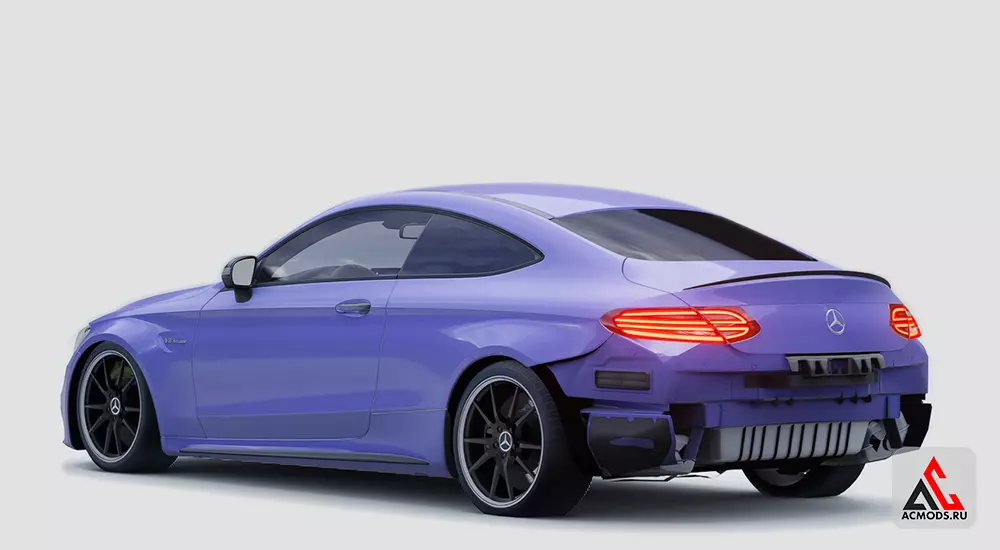 Mercedes C63 AMG FCKED UP GiorgiK0 для Assetto Corsa