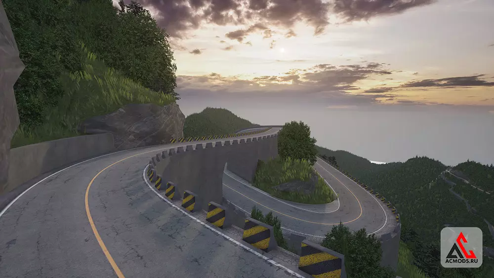 "Tianmen Mountain" карта для Assetto Corsa