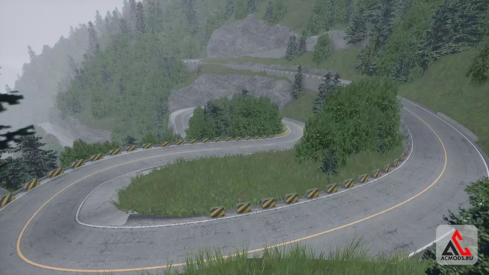 "Tianmen Mountain" карта для Assetto Corsa
