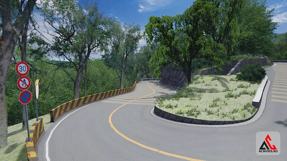 "Mountain Futatabi" карта для Assetto Corsa