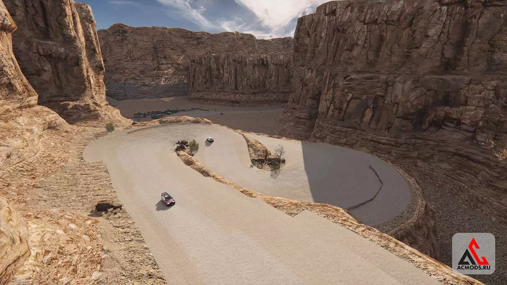 "DiRT2 - Utah Trail" карта для Assetto Corsa