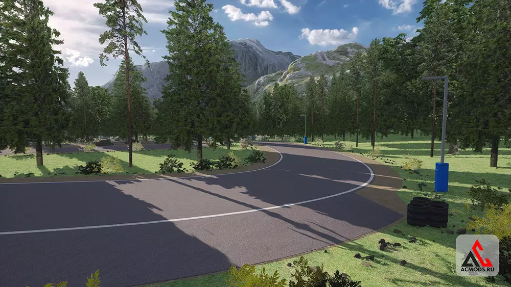 "Mountain Forest Raceway" карта для Assetto Corsa