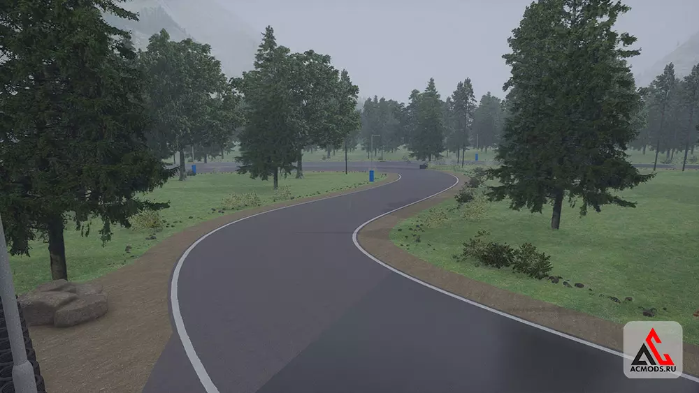 "Mountain Forest Raceway" карта для Assetto Corsa