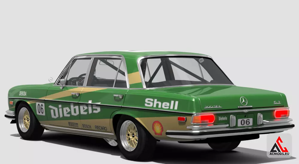 Mercedes-Benz V8 300 SEL для Assetto Corsa