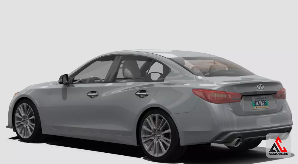 Infiniti Q50 Red Sport 400 AWD для Assetto Corsa