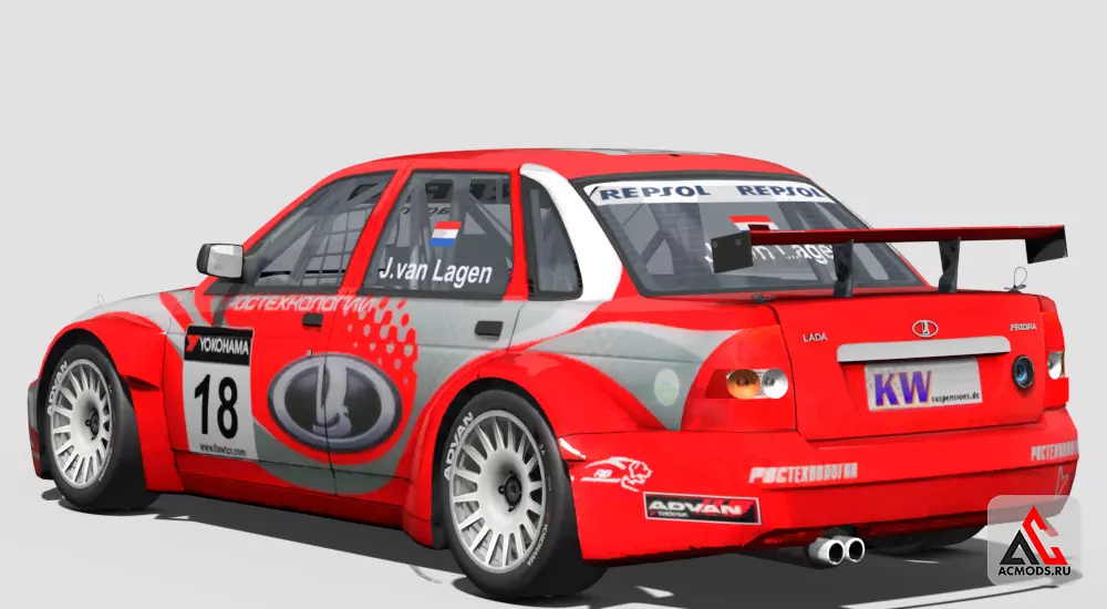 Lada Priora WTCC 2009 для Assetto Corsa